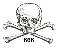 Skull & Bones with 666