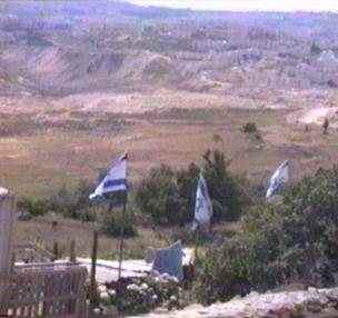 The Israeli flag again waves over the land